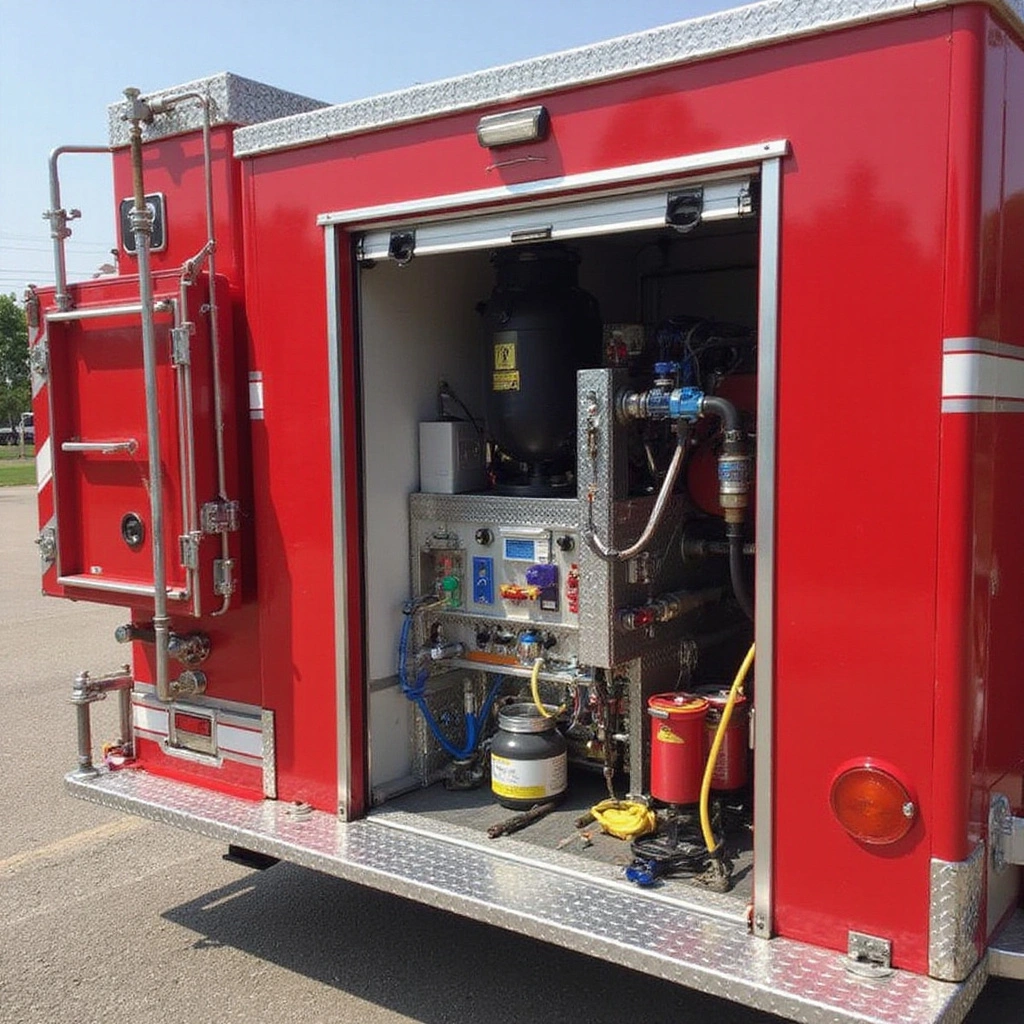 Emergency Mobile Fire Pump System Response 5 unit deployed at a fire scene, hoses connected and pump running fire pump pressure diesel engine diesel engine fire pump emergency mobile fire pump system response emergency response emergency response emergency fire pump system response emergency fire pump system response fire pumps battery pressure fire pumps emergency response pressure water pump portable fire pumps emergency response foam fuel foam valve fuel emergency response fire pump fire pumps emergency response