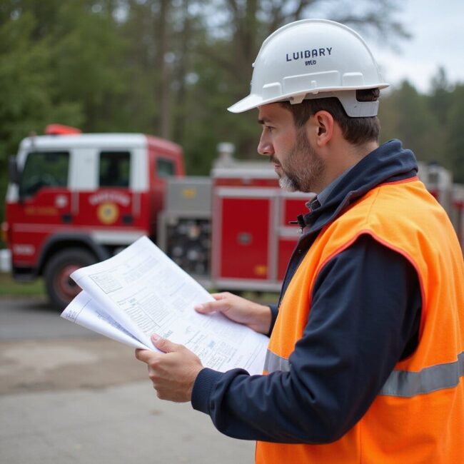 A technician wearing a hard hat and safety vest reviews blueprints on-site for installing a mobile fire pump system. maintenance fire pump fire pump fire safety jockey pump nfpa nfpa nfpa sprinkler systems fire code fire pump fire sprinkler systems nfpa maintenance sprinkler systems nfpa nfpa nfpa fire sprinkler systems sprinkler system nfpa maintenance sprinkler system nfpa fire protection nfpa sprinkler system pressure maintenance fire pump nfpa fire pumps pressure fire sprinkler systems fire protection fire pump sprinkler systems nfpa authority having jurisdiction fire sprinkler system nfpa nfpa nfpa inspection nfpa nfpa nfpa authority having jurisdiction pressure relief valves diesel nfpa sprinkler systems diesel engine authority having jurisdiction sprinkler system nfpa nfpa fire protection nfpa fire pumps nfpa ul regulations fire pumps authority having jurisdiction fire sprinkler system diesel engine authority having jurisdiction specifications compliance ul nfpa fire protection authority having jurisdiction compliance nfpa maintenance authority having jurisdiction nfpa nfpa risk fire pump diesel engine standpipe nfpa fire sprinkler system fire pump sprinklers authority having jurisdiction nfpa sprinklers nfpa sprinkler system compliance authority having jurisdiction nfpa fire suppression sprinklers nfpa compliance nfpa nfpa sprinkler systems authority having jurisdiction authority having jurisdiction sprinkler system nfpa fire sprinkler systems nfpa fire sprinkler system ul authority having jurisdiction fire code sprinkler system fire sprinkler systems nfpa sprinkler systems nfpa standpipe nfpa diesel engine nfpa nfpa nfpa inspection nfpa sprinkler system authority having jurisdiction pressure fire sprinkler systems sprinklers nfpa nfpa diesel engine fire code risk nfpa nfpa pressure fire suppression systems water fire protection fire protection